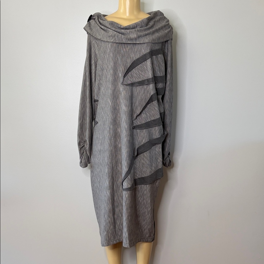 One & Only Gray Cowl Neck Dress Size 8